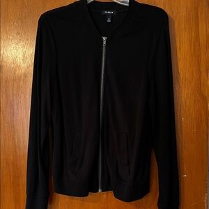 Torrid Classic Black Bomber Jacket
